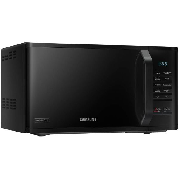 Microondas Samsung 23Lts con Quick Defrost Negro 220V 50Hz MS23K3513AK/ZS
