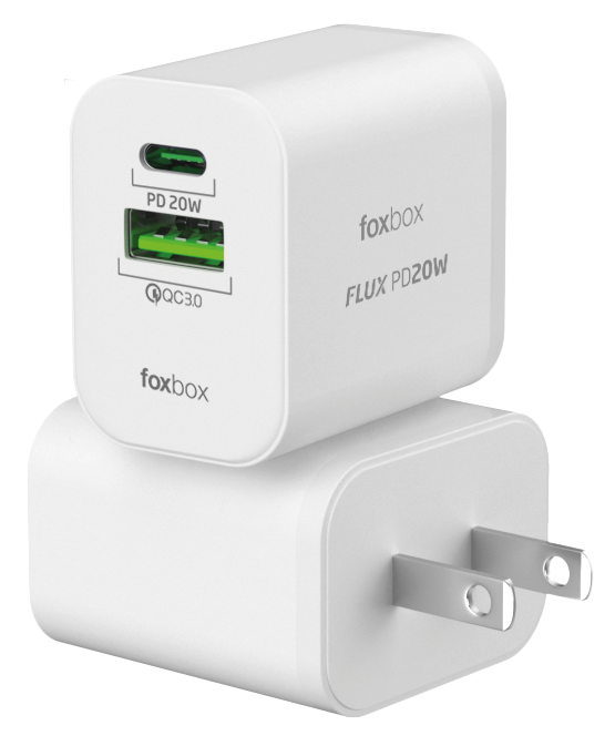 Cargador de Pared Foxbox Flux Blanco 