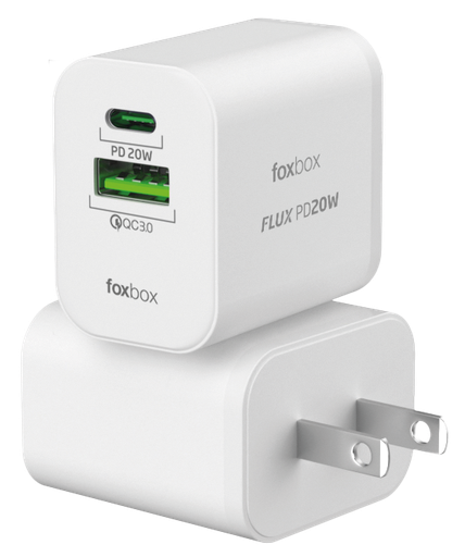 Cargador de Pared Foxbox Flux Blanco 